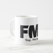 Officiële FML Mok: Hangover Koffiemok (Voorkant links)