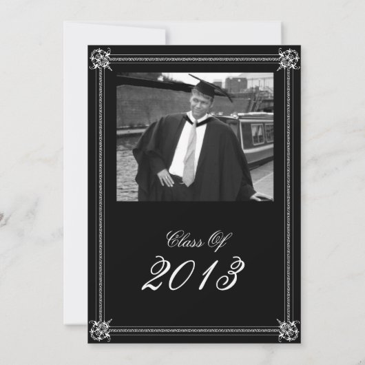 Officiële foto Afstuderen uitnodiging (Achterkant)