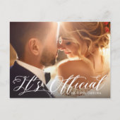 Officiële foto van Elopement Aankondigingskaart (Voorkant)