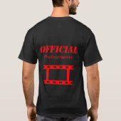 Officiële fotograaf t-shirt (Achterkant)