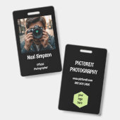 Officiële foto's badge (Voor- en achterkant)