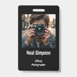 Officiële foto's badge