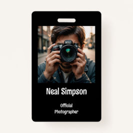 Officiële foto's badge