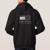 Officiële fout. Black Hoodie (Achterkant)