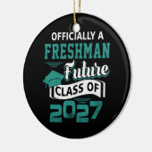 Officiële Freshman Future Class 2027 Eerste dag va Keramisch Ornament (Links)