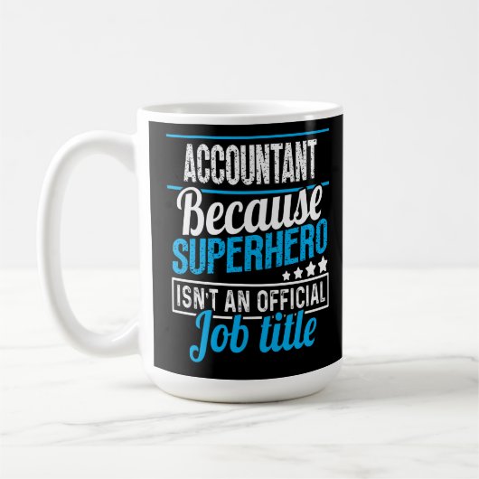 Officiële functie van accountant koffiemok (Links)