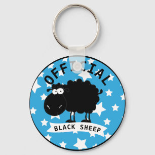 Officiële Funny Black Sheep Sleutelhanger