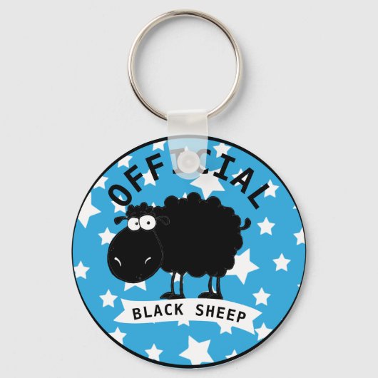 Officiële Funny Black Sheep Sleutelhanger (Voorkant)