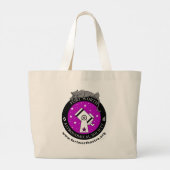 Officiële FWAS Logo Jumbo Canvas tas (Achterkant)