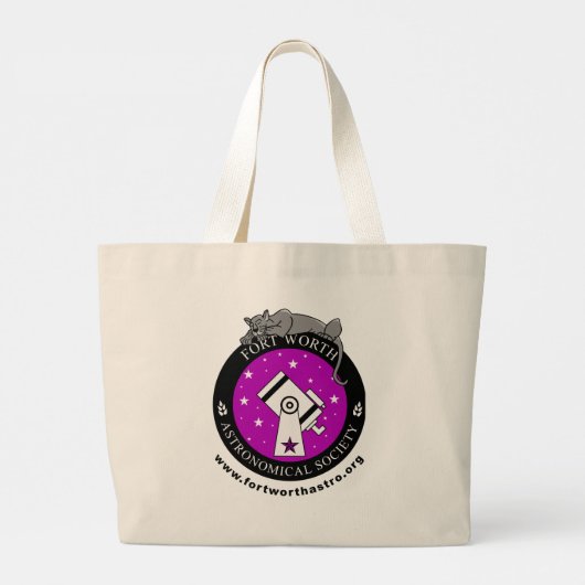 Officiële FWAS Logo Jumbo Canvas tas (Achterkant)