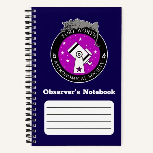 Officiële FWAS Observer's Journal Notitieboek (Voorkant)