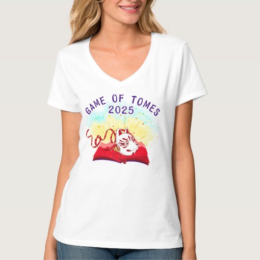 Officiële Game of Tomes 2025 T-shirt (Voorkant)