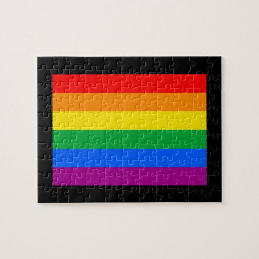 OFFICIËLE GAY PRIDE VLAG LEGPUZZEL (Horizontaal)