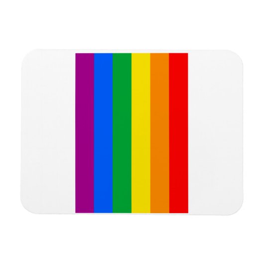 OFFICIËLE GAY PRIDE VLAG MAGNEET (Horizontaal)