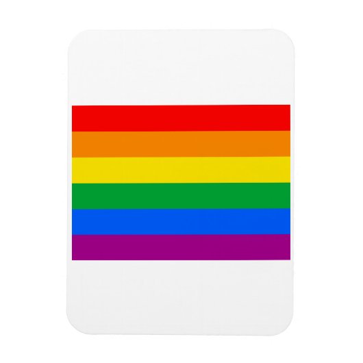 OFFICIËLE GAY PRIDE VLAG MAGNEET (Verticaal)