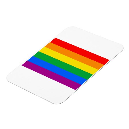 OFFICIËLE GAY PRIDE VLAG MAGNEET (Linkerzijde)