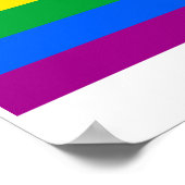 OFFICIËLE GAY PRIDE VLAG POSTER (Hoek)