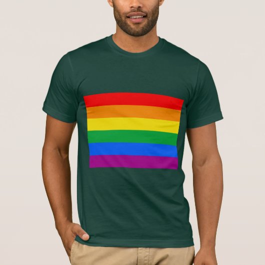 OFFICIËLE GAY PRIDE VLAG T-SHIRT (Voorkant)