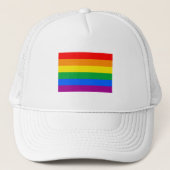 OFFICIËLE GAY PRIDE VLAG TRUCKER PET (Voorkant)