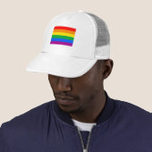 OFFICIËLE GAY PRIDE VLAG TRUCKER PET (In situ)