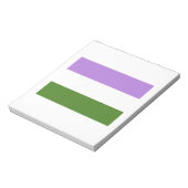 OFFICIËLE GENDERQUEER PRIDE FLAG NOTITIEBLOK (Linkerzijde)