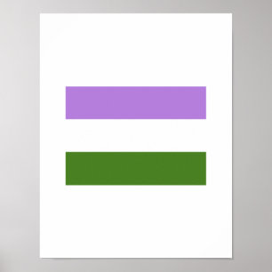 OFFICIËLE GENDERQUEER PRIDE FLAG POSTER