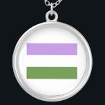 OFFICIËLE GENDERQUEER PRIDE FLAG ZILVER VERGULDEN KETTING<br><div class="desc">Als het leven een T-shirt zou zijn, zou het helemaal Gay zijn! Doorblader meer dan 1.000 Humor GLBT, Pride, Gelijkheid, Slang, & de Design van het huwelijk. De meest unieke homoseksuele, Lesbische bi, Trans, Queer en Intersexed Apparel op het web. Alles van GAY tot Z @ www.GlbtShirts.com VINDEN ONS OP:...</div>