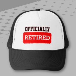 Officiële gepensioneerde! Ze zullen er trots op zi Trucker Pet