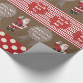 Officiële geschenk van de Santa Cadeaupapier (Hoek)