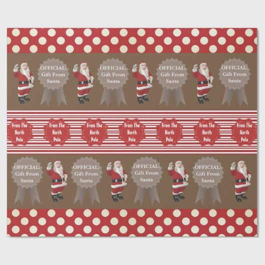 Officiële geschenk van de Santa Cadeaupapier (Vlak)