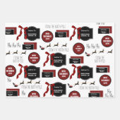 Officiële geschenk van Santa Personalized Inpakpapier Vel (Voorkant 2)
