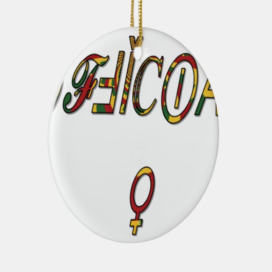 Officiële geschenken van het Vrouw Hakuna Matata.p Keramisch Ornament (Rechts)