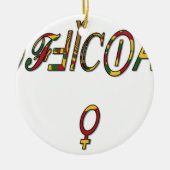 Officiële geschenken van het Vrouw Hakuna Matata.p Keramisch Ornament (Voorkant)