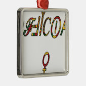 Officiële geschenken van het Vrouw Hakuna Matata.p Metalen Ornament (Rechts)