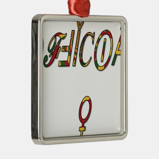 Officiële geschenken van het Vrouw Hakuna Matata.p Metalen Ornament (Rechts)