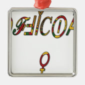 Officiële geschenken van het Vrouw Hakuna Matata.p Metalen Ornament (Voorkant)