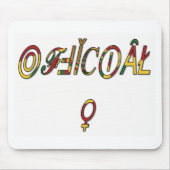 Officiële geschenken van het Vrouw Hakuna Matata.p Muismat (Voorkant)