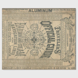 Officiële gids voor reizigers 60ld Ontkoppelen Pos Cadeaupapier