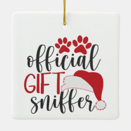 Officiële Gift Sniffer Foto Hond Pet Keramisch Ornament