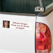 Officiële Ginger bumper sticker (Op Truck)