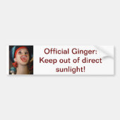 Officiële Ginger bumper sticker (Voorkant)