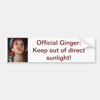 Officiële Ginger bumper sticker