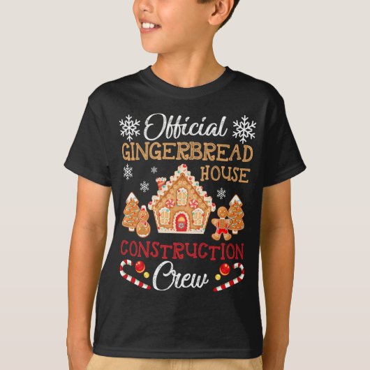 Officiële Gingerbrood House Construction Crement G T-shirt (Voorkant)