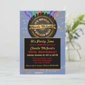 Officiële Golden Oldie Party Uitnodiging (Staand voorkant)