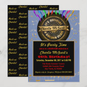 Officiële Golden Oldie Party Uitnodiging (Voorkant / Achterkant)