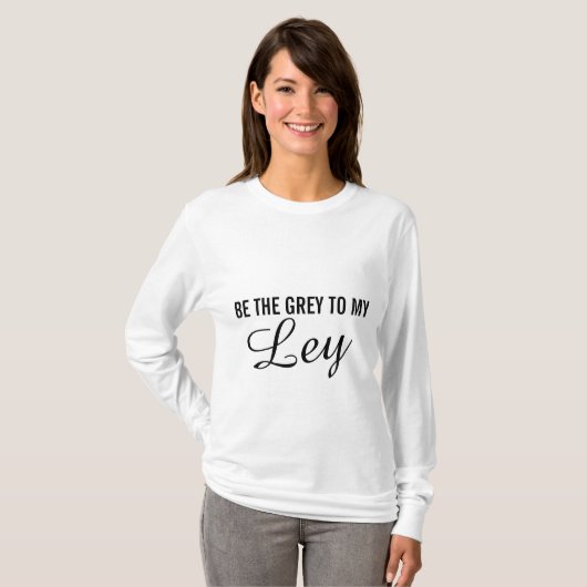 Officiële grijze lange hoes T-shirt (Voorkant volledig)