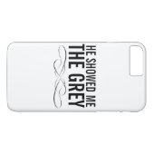 Officiële grijze telefoonkwestie Case-Mate iPhone case (Achterkant (Horizontaal))