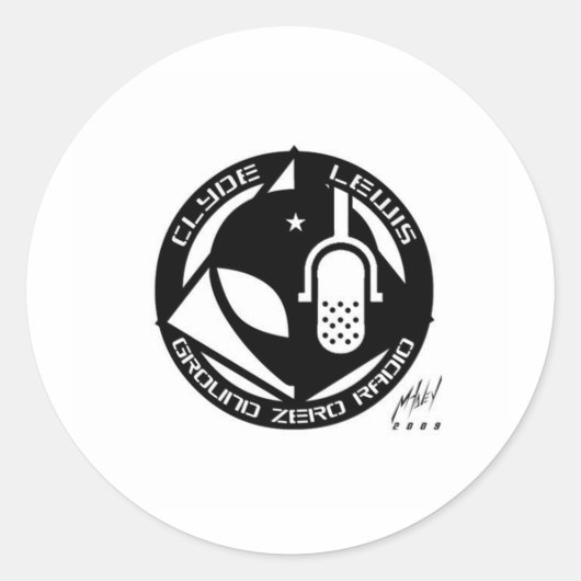 Officiële Grond Zero Products! Ronde Sticker (Voorkant)