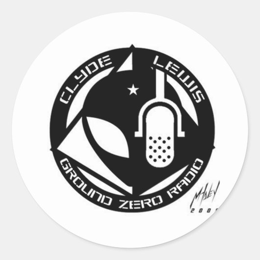 Officiële Grond Zero Products! Ronde Sticker (Voorkant)