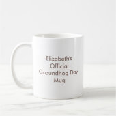 Officiële Groundhog Day Custom Name Koffiemok (Links)